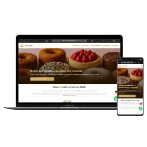 Imagem do site do cliente